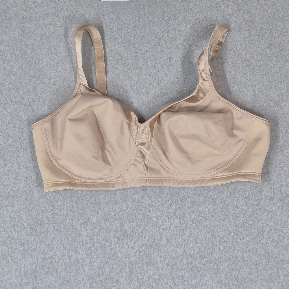 Playtex Women Bra 42C Beige 18 Hour T Shirt Underwired Strap Adjustable